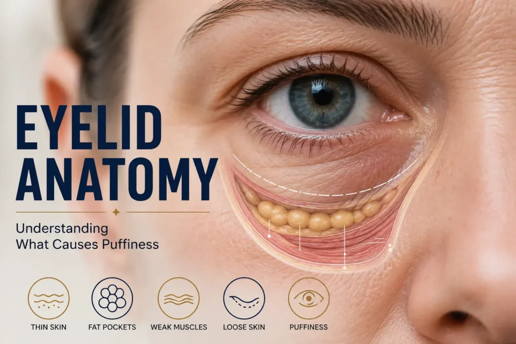 During Eyelid Lift Surgery in Mohali Step by Step