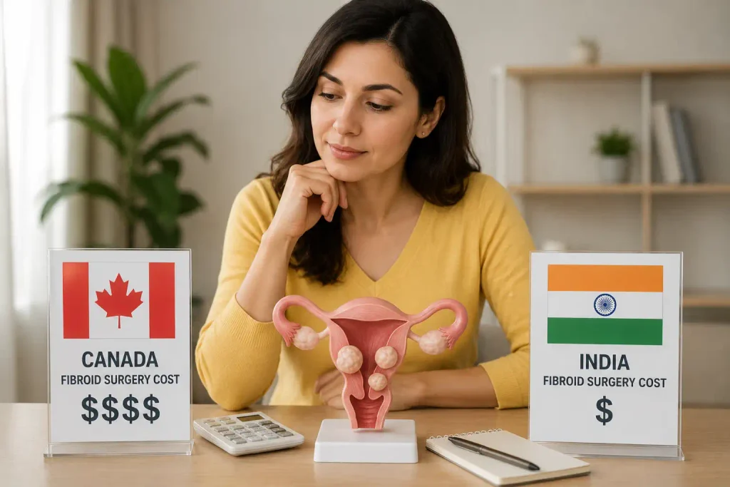 Fibroid surgery cost comparison between Canada and India for patients considering treatment abroad