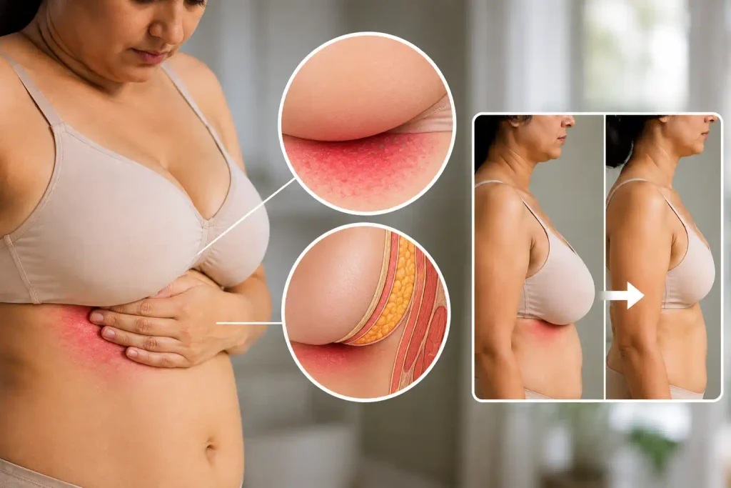 Large Breasts and Recurrent Breast Rash