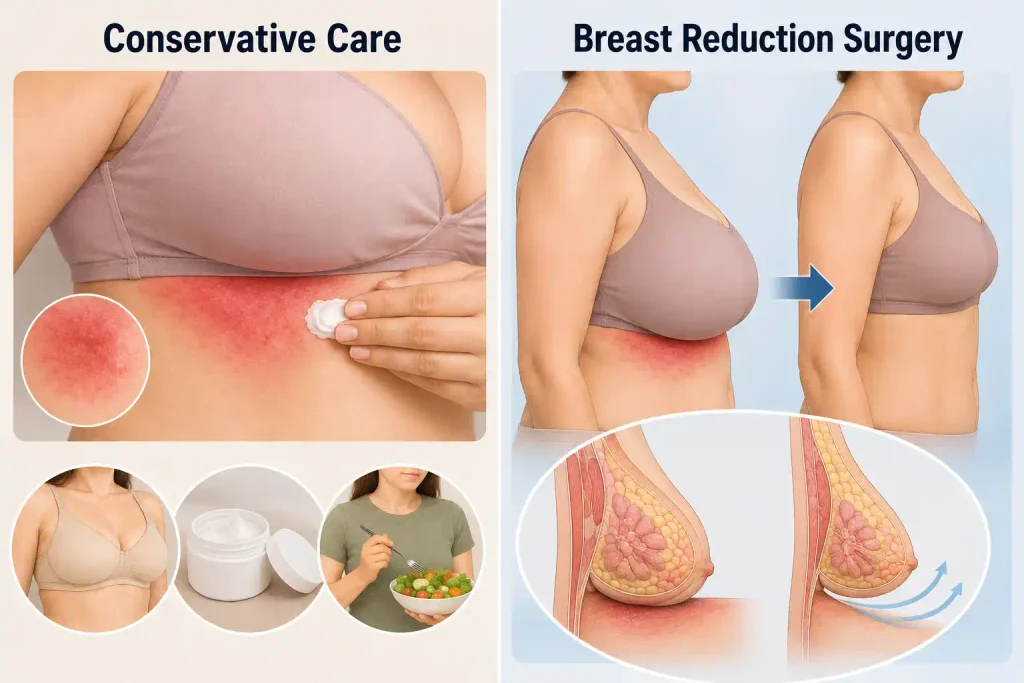 breast reduction for breast rash in Mohali