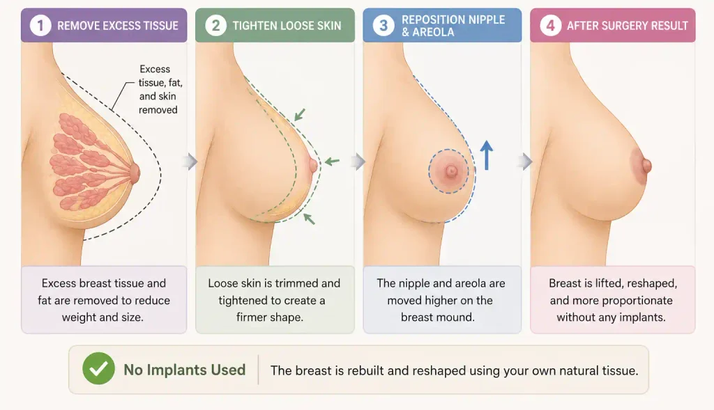 breast reduction without implants in Mohali