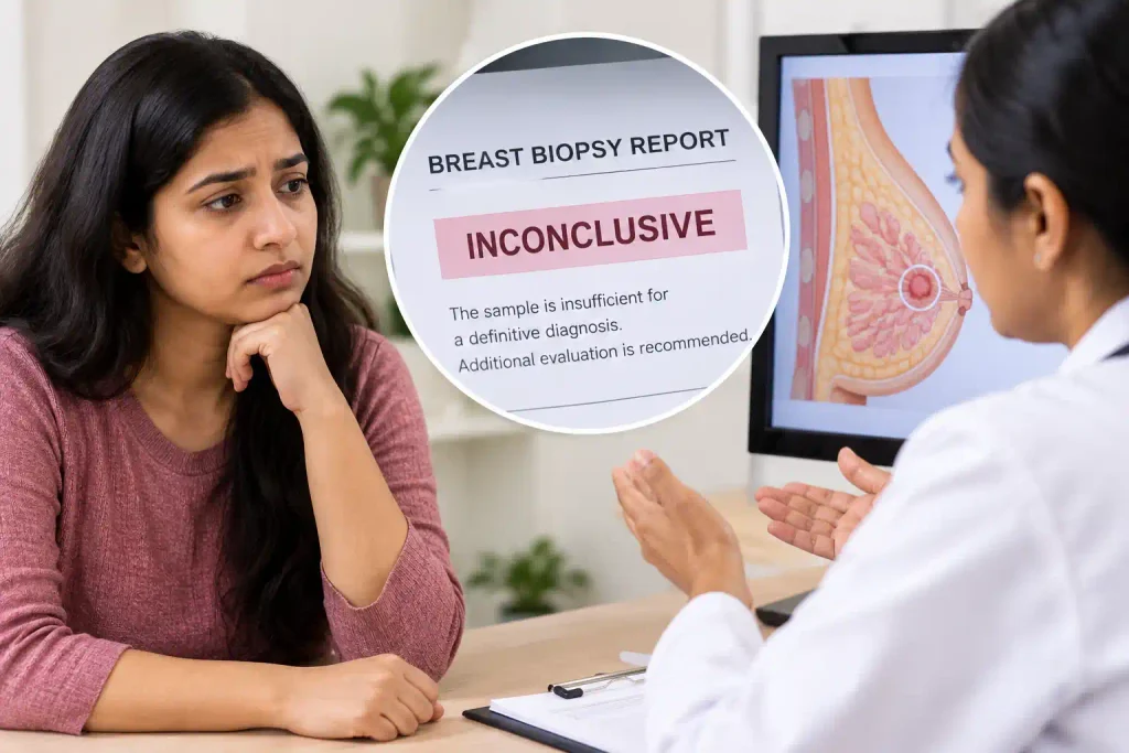 inconclusive breast biopsy in Mohali